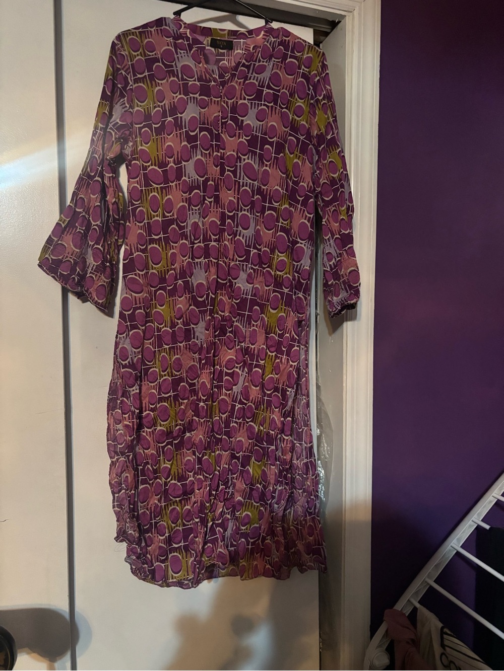 Purple Patterned 2 pc Dupatta